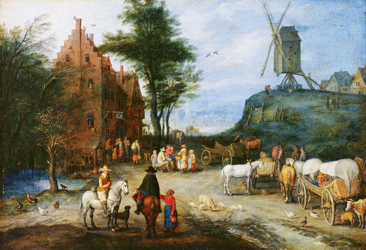 Jan Bruegel Starszy Wiejska ulica