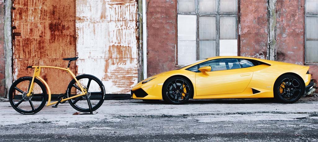 rower inspirowany Lamborghini
