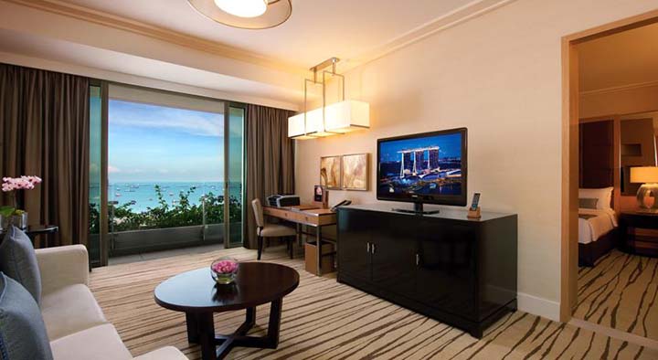luksusowy apartament Singapur ekskluzywny hotel Marina Bay 